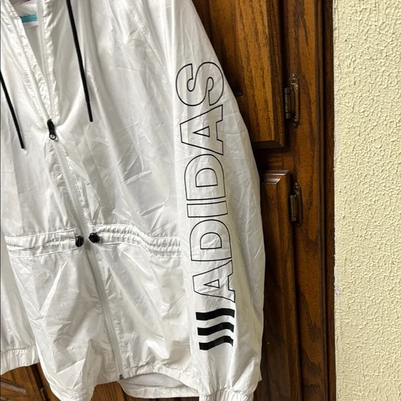 adidas White rain jacket - Picture 3 of 8